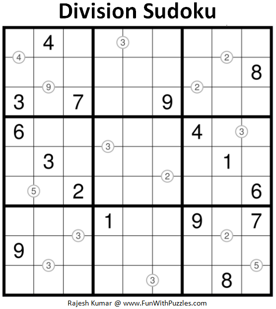 Division Sudoku (Fun With Sudoku #170)