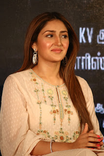 Actress Sayesha Saigal at Kaappaan Movie Press Meet Photos Actress Sayesha Saigal at Kaappaan Movie Press Meet Photos