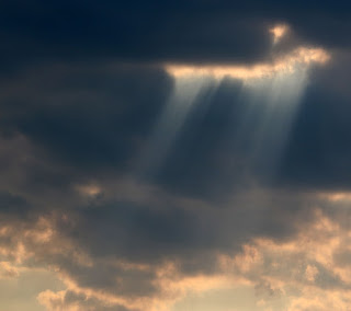 A few clouds gathered, the sun still showed though A few clouds gathered, the sun still showed though