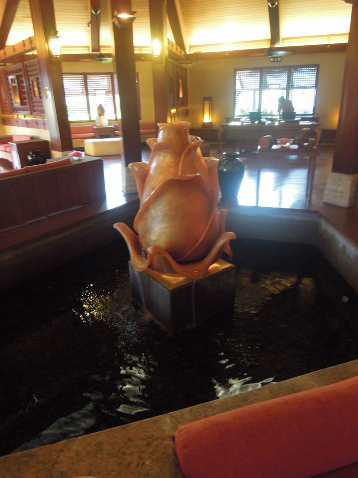 A centerpiece inside Chi, The Spa at Shangri-La's Mactan Resort and Spa