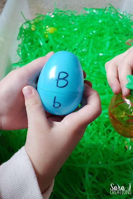 spring sensory bin