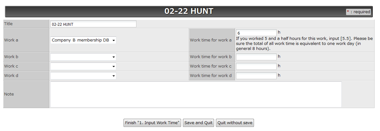 Workflow Sample: A Workflow for Daily Reporting Work Time