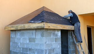 Now the waterproofing is going on Now the waterproofing is going on
