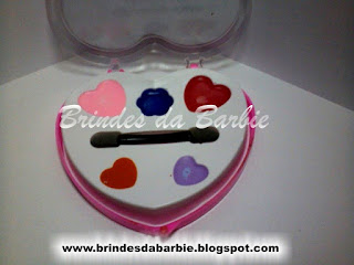 kit maquiagem barbie, barbie moda e magia, brinde barbie moda e magia, lembrancinha barbie moda e magia, tema barbie moda e magia    