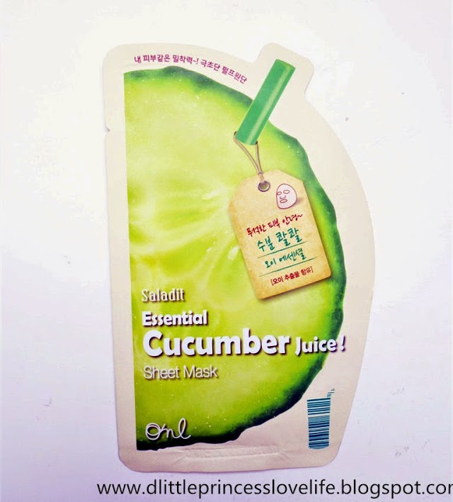 Beauty Review:ONL Saladit Essential Cucumber Sheet Mask ♥Sponsored♥