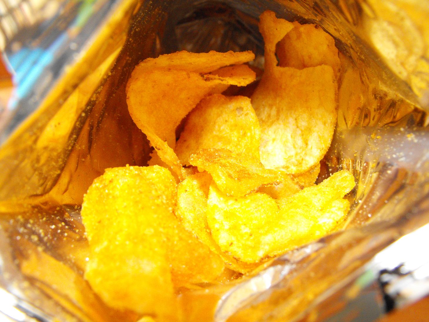 Hot Chicks Eatin' Spicy Chips Snack 206 Zapp’s Voodoo Potato Chips