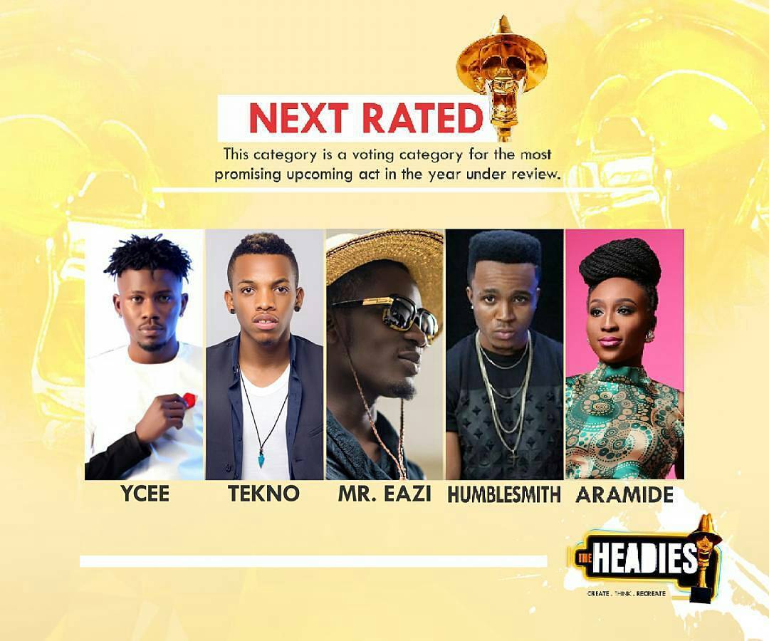 HEADIES 2016 NEXT RATED NOMINEES. CHECKOUT AND VOTE!!! TIN Magazine