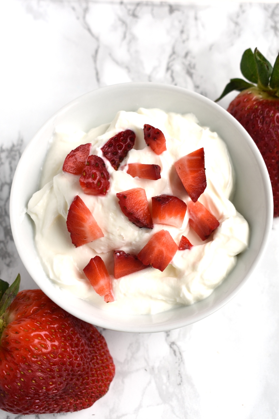 Greek yogurt with strawberries
