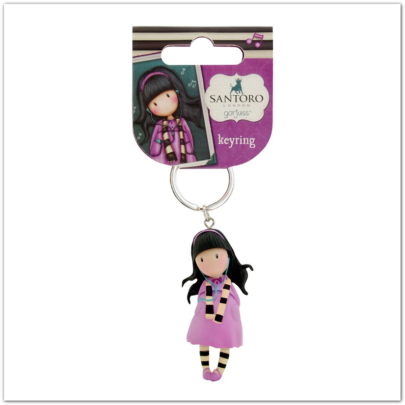 Pinkbagoly Santoro Gorjuss kulcstartó