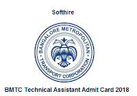 BMTC Technical Assistant Admit Card