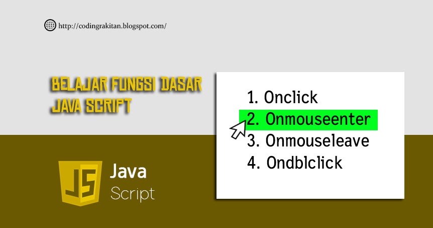 Belajar Fungsi Dasar Java Script ~ CODING RAKITAN | INSPIRASI CODING