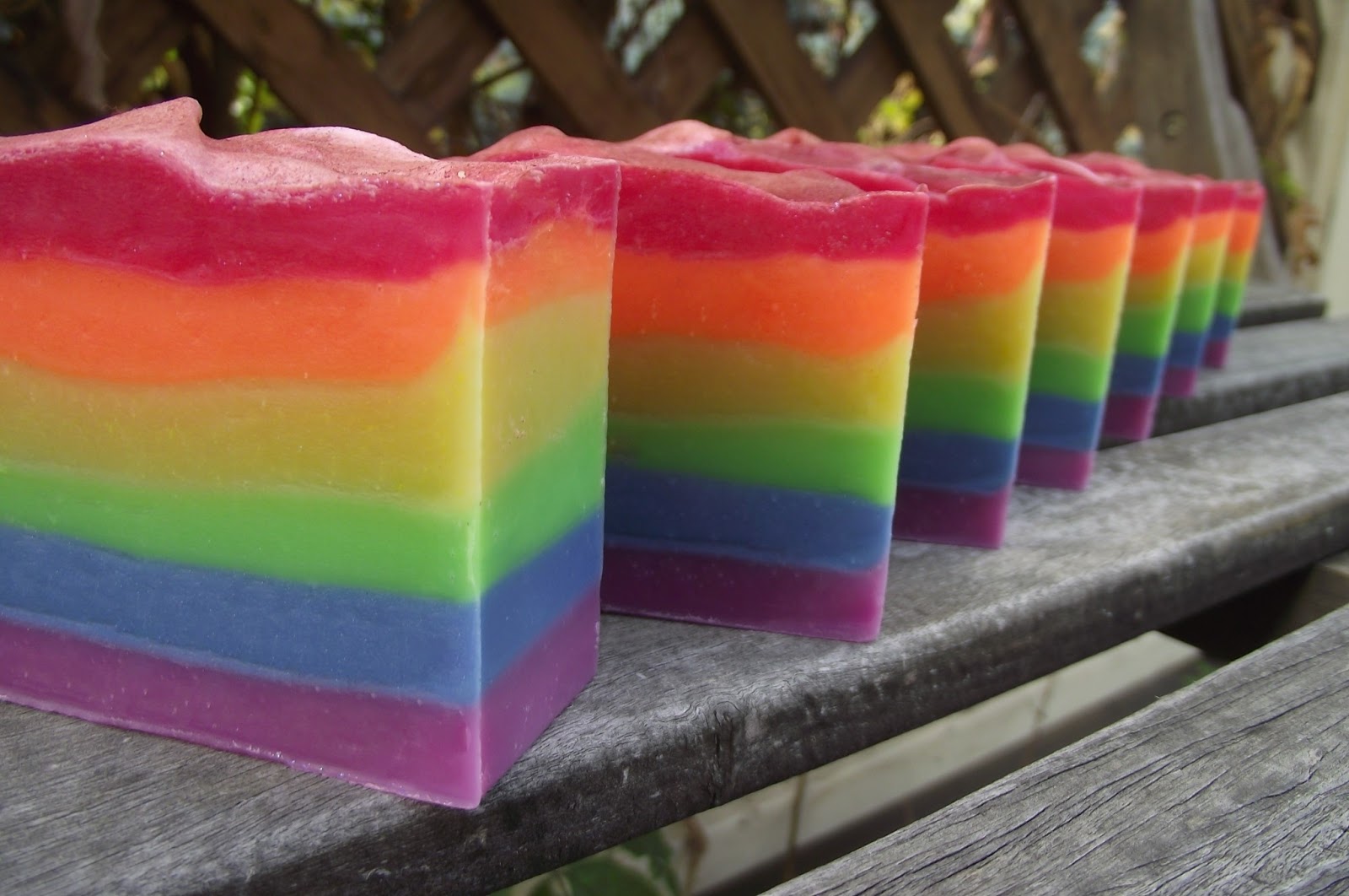 The Curing Room Heart Berry Soap Rainbow Soap Tutorial