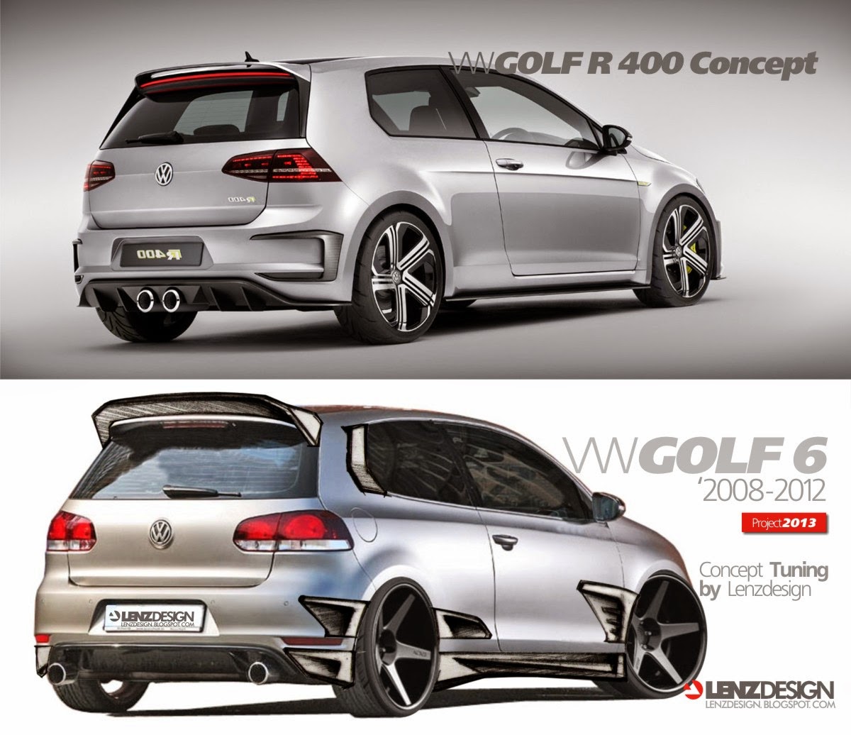 VW Golf 6 Tuning Israel - Lenzdesign Performance Body Kit Project ...