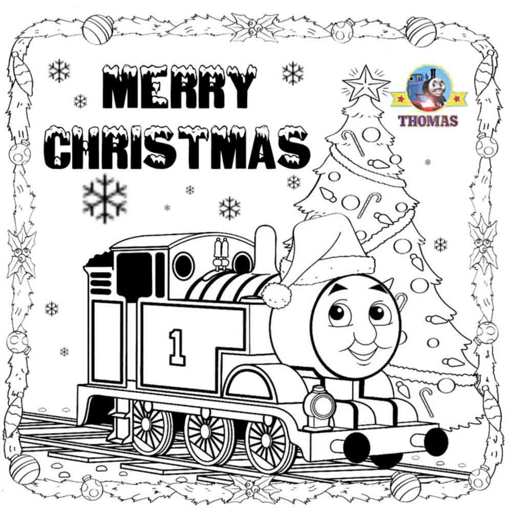 Thomas Christmas Coloring Sheets For Children Printable Pictures Thomas Christmas Coloring Sheets For Children Printable Pictures