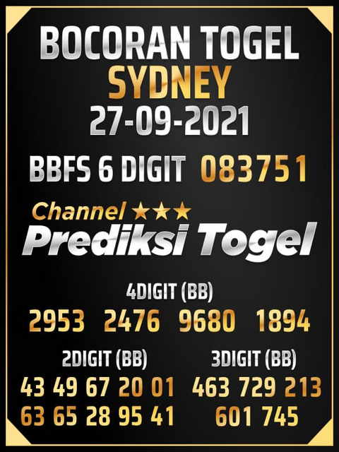 PREDIKSI SYDNEY COJEEL