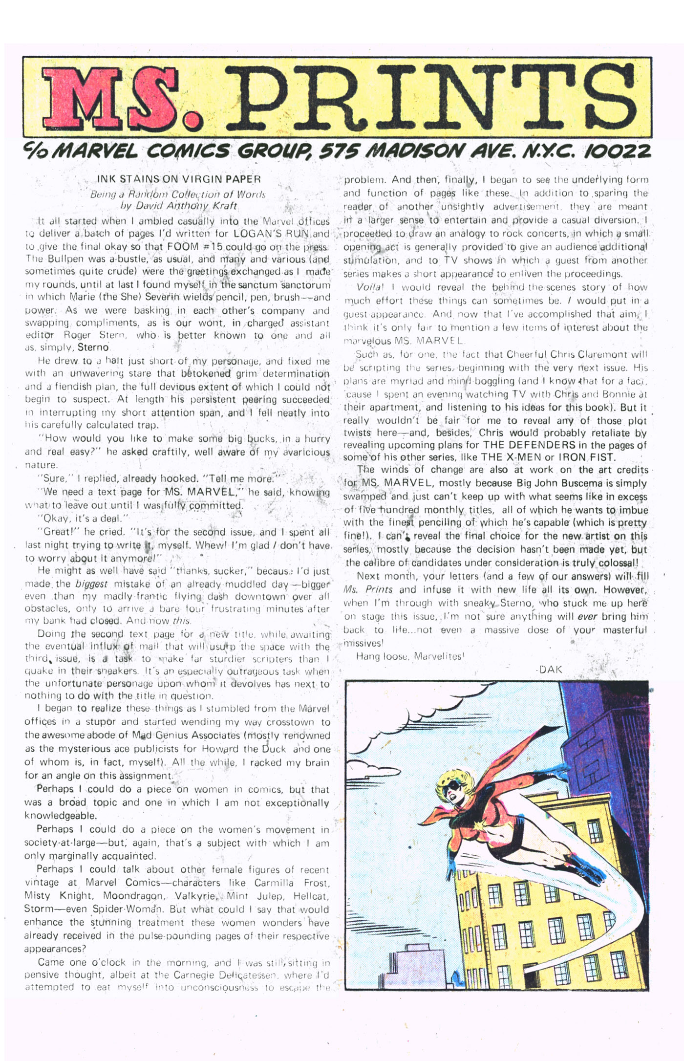 Read online Ms. Marvel (1977) comic -  Issue #2 - 20
