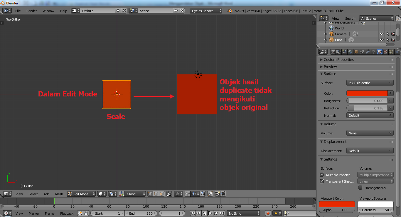 Cara Menggandakan Objek di Blender otodidakblend