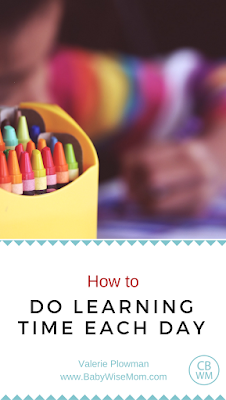 How To Do Learning Time With Your Children Each Day | Learning time | learning activities | #learningactivities