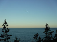 Moon over Hunter Cliff Trail, Acadia