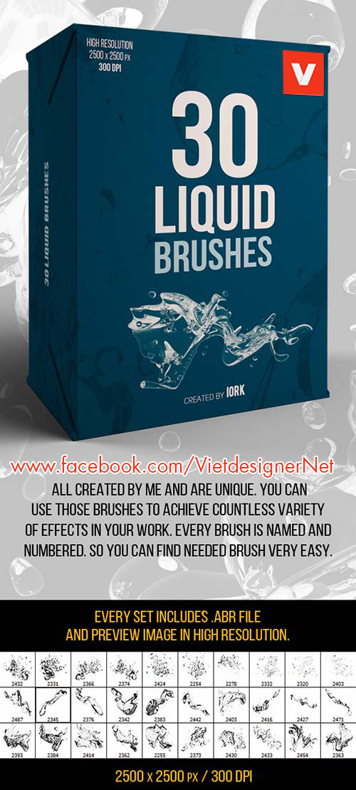 30 Brush Liquid cực đẹp Free Brush