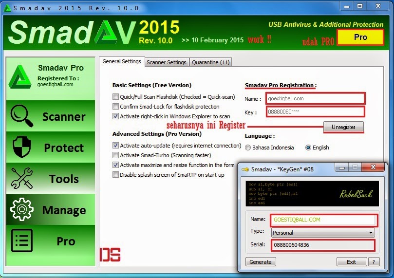 Cara Membuat Serial Number Smadav Pro Sendiri - Dhika-Share