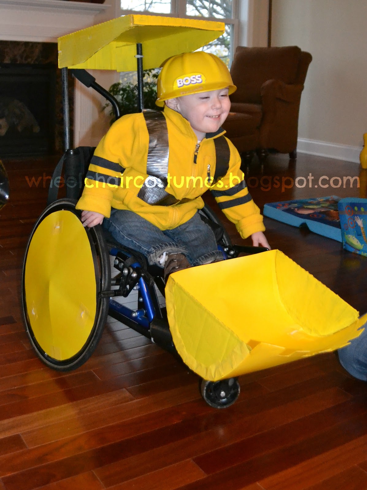 Wheelchair Costumes Front Loader/Backhoe Wheelchair Costume