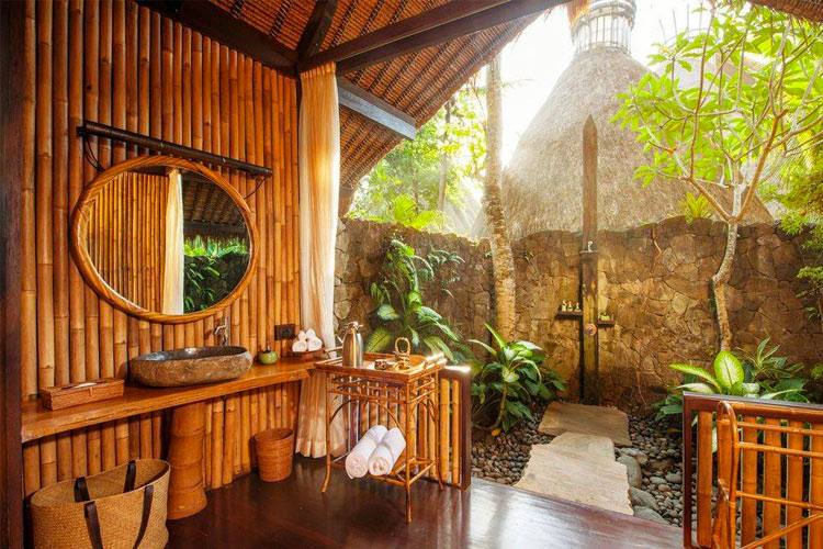 bamboo-clad-sink-and-gated-exterior-showers