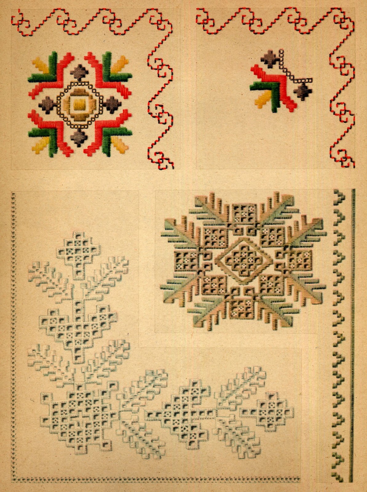 ukrainian folk embroidery Ukrainian Folk Embroidery, I. F. Krasyts'ka, 1960, plate 14