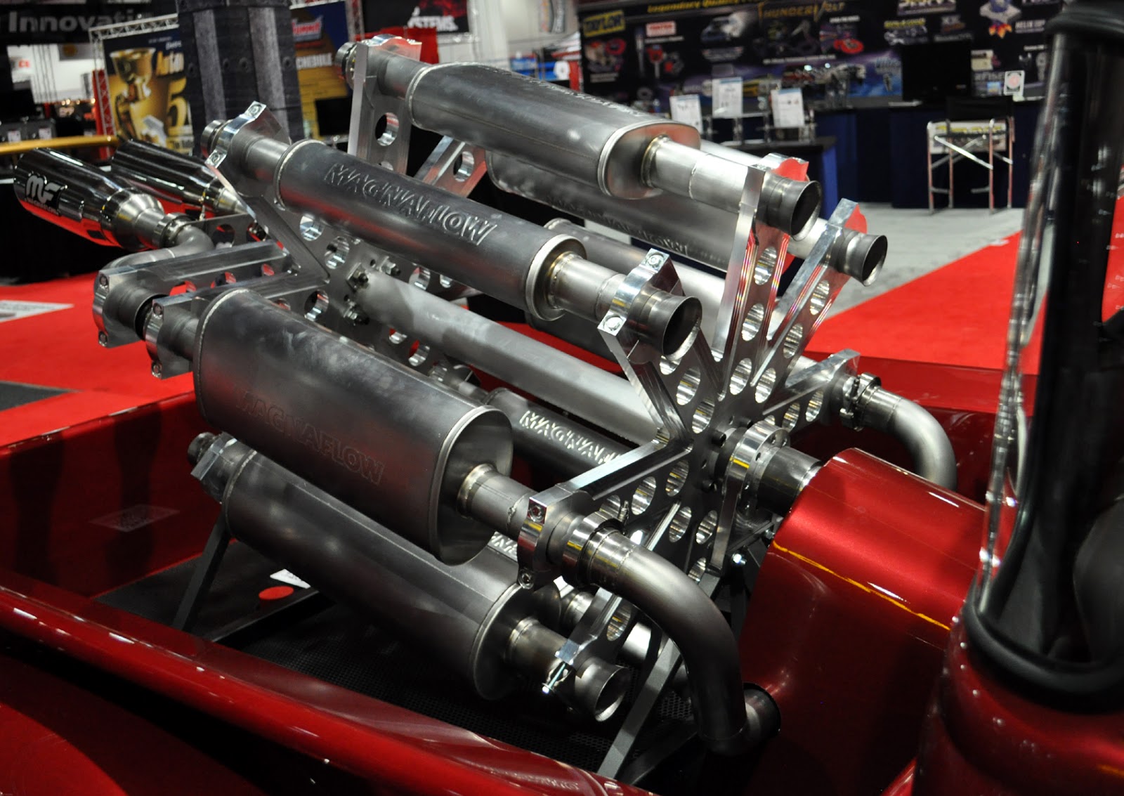 Magnaflow Muffler company has a test truck... it has 4 pairs of