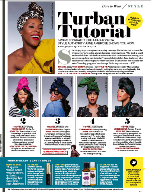 BLACKswan Beauty June Ambrose Turban Launch