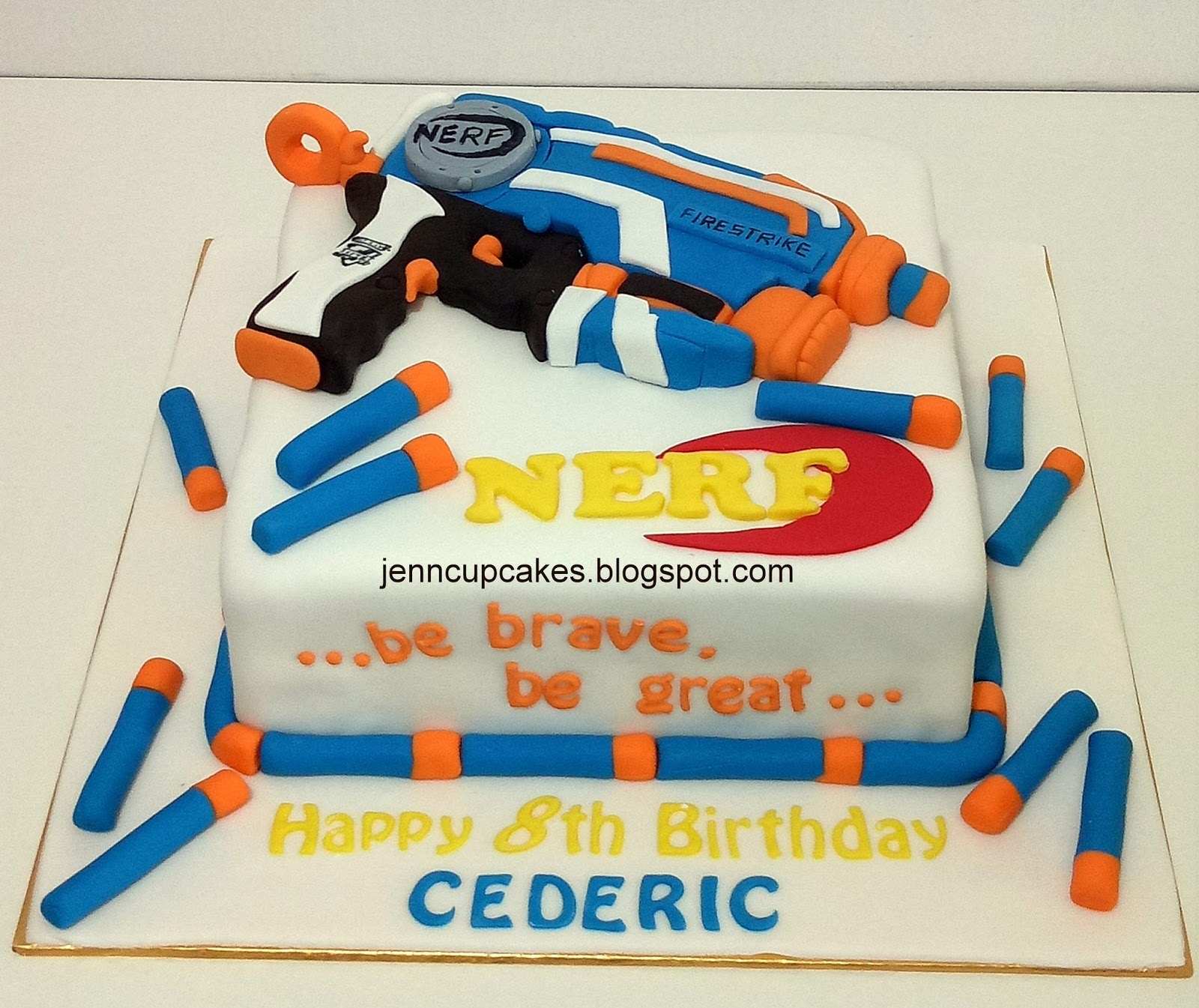Jenn Cupcakes & Muffins Nerf Gun Cake