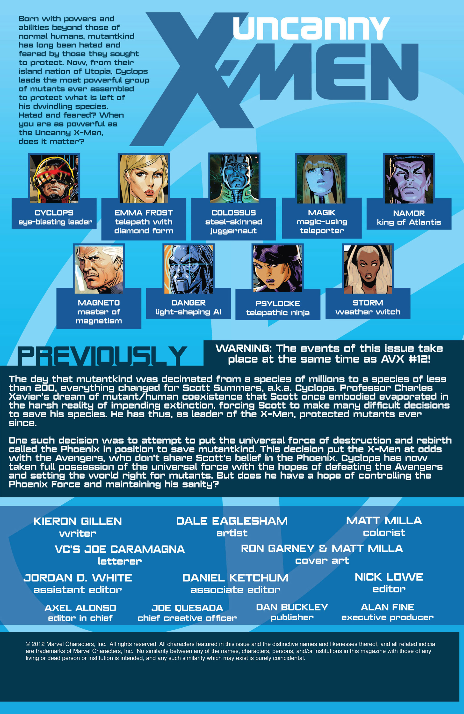 Uncanny X-Men (2012) 19 Page 1