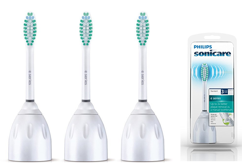 3 Pack of Philips Sonicare ESeries Replacement Toothbrush Heads 13.05