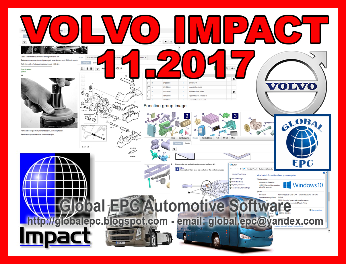 GLOBAL EPC AUTOMOTIVE SOFTWARE VOLVO IMPACT 11.2017 BUSES AND TRUCKS