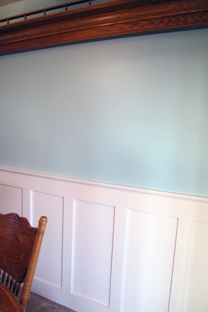 Going Gordon FAUX WAINSCOT IN THE KITCHEN