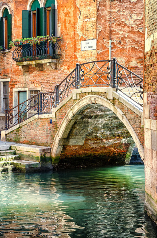 Canal Bridge in Venice, Italy