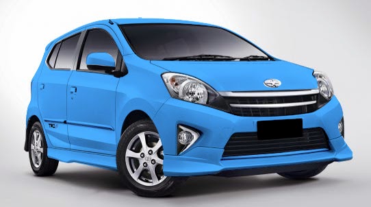 Gambar Mobil Toyota Agya Pilihan Warna Biru