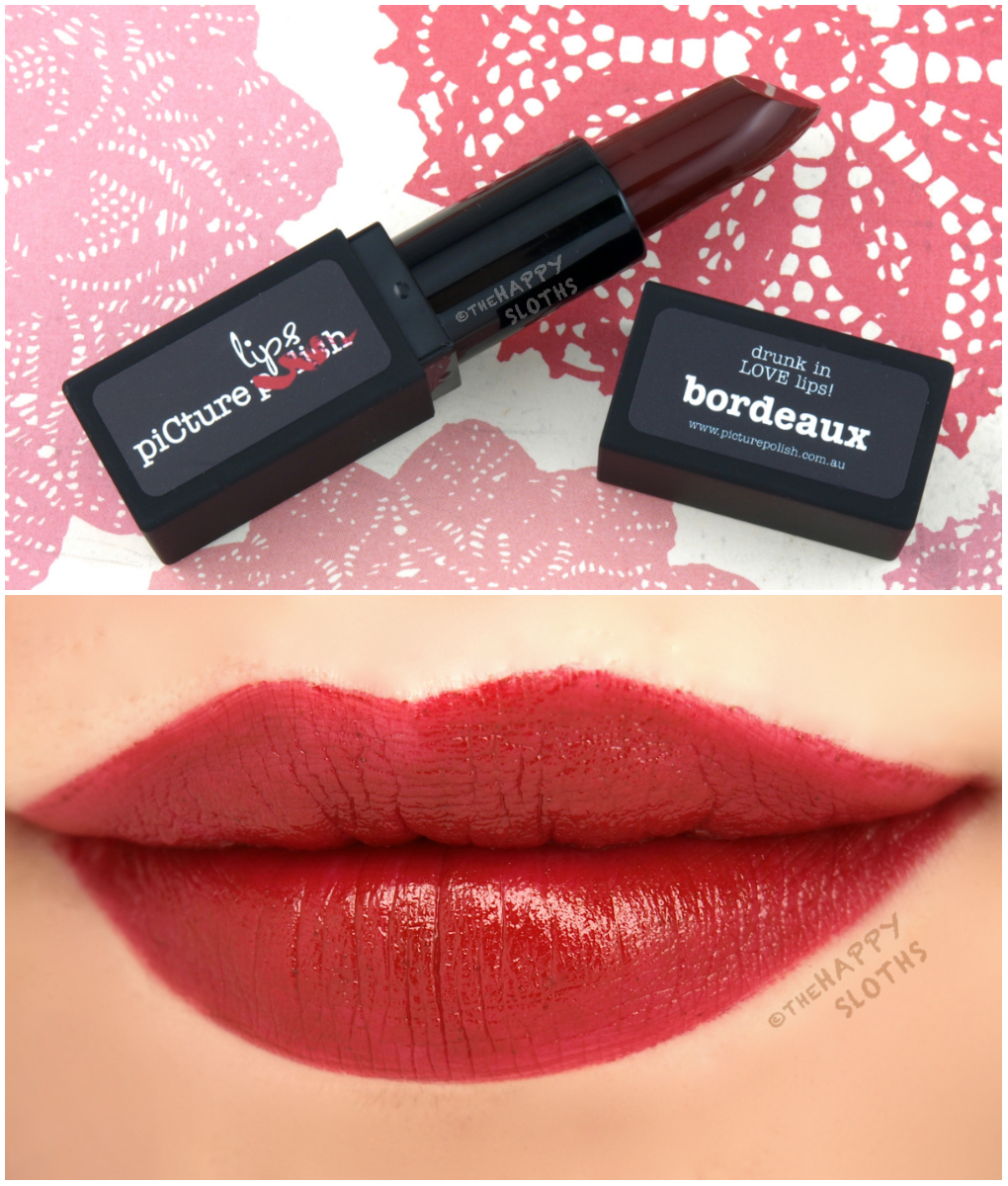Picture Polish Matte Lipstick in Bordeaux: Review and Swatches