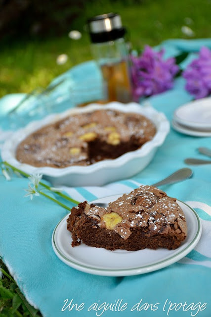 Le "savoureux" , gâteau chocolat-banane de Christophe Felder