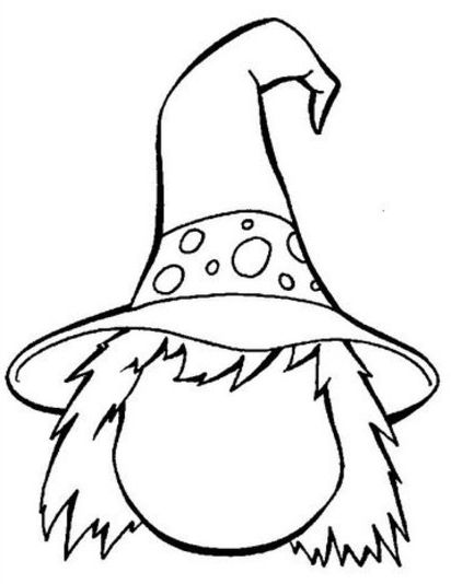 Páginas para colorir de bruxa de halloween fofas a4 para crianças