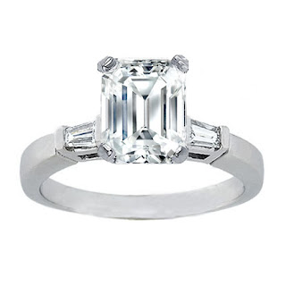 Emerald Cut Diamonds Engagement Rings