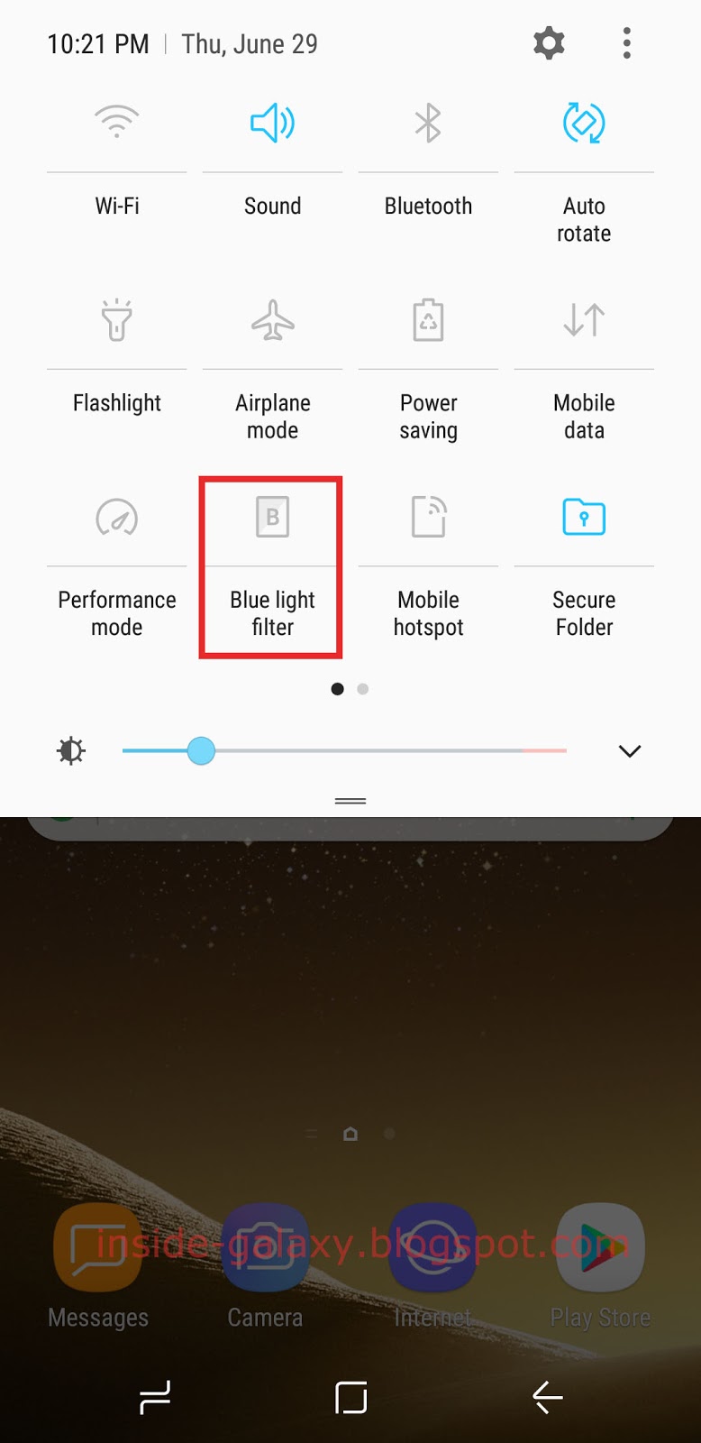 Inside Galaxy Display