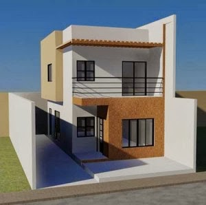 gambar rumah sederhana dua lantai | desain minimalis