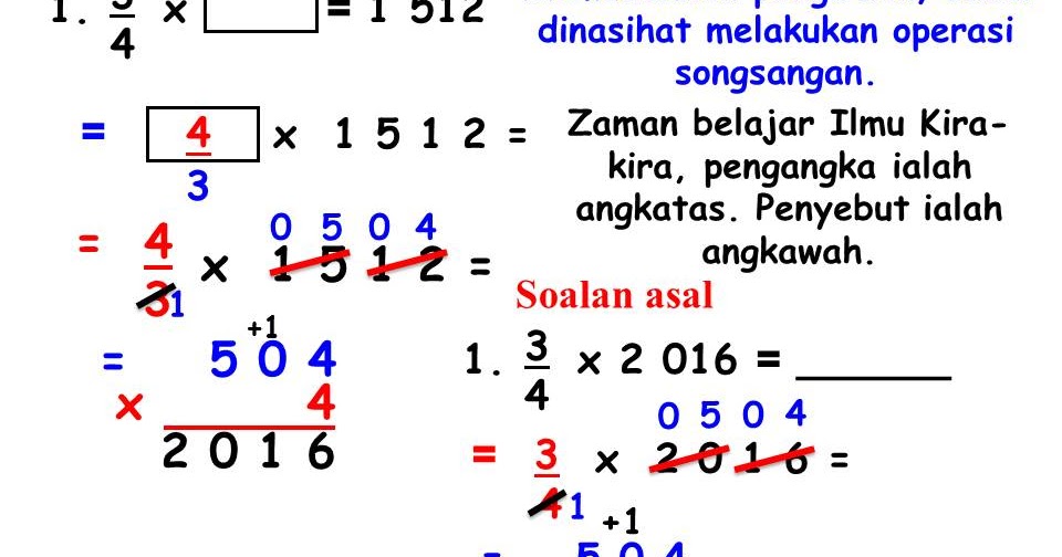 Cara Menjawab Soalan Matematik Tahun 5 - Selangor l