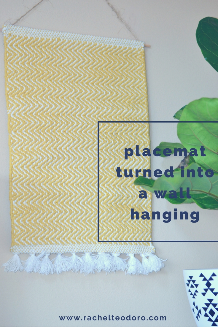 Creating a Wall Hanging from a Placemat