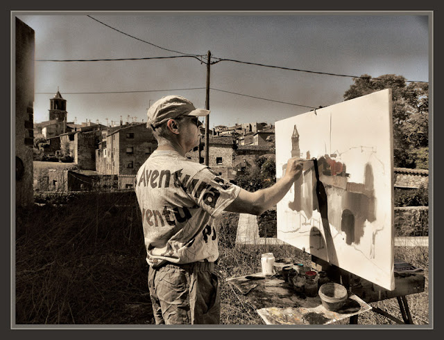 PRADES-TARRAGONA-PINTURA-PAISAJES-PUEBLOS-HISTORIA-PINTOR-ERNEST DESCALS-