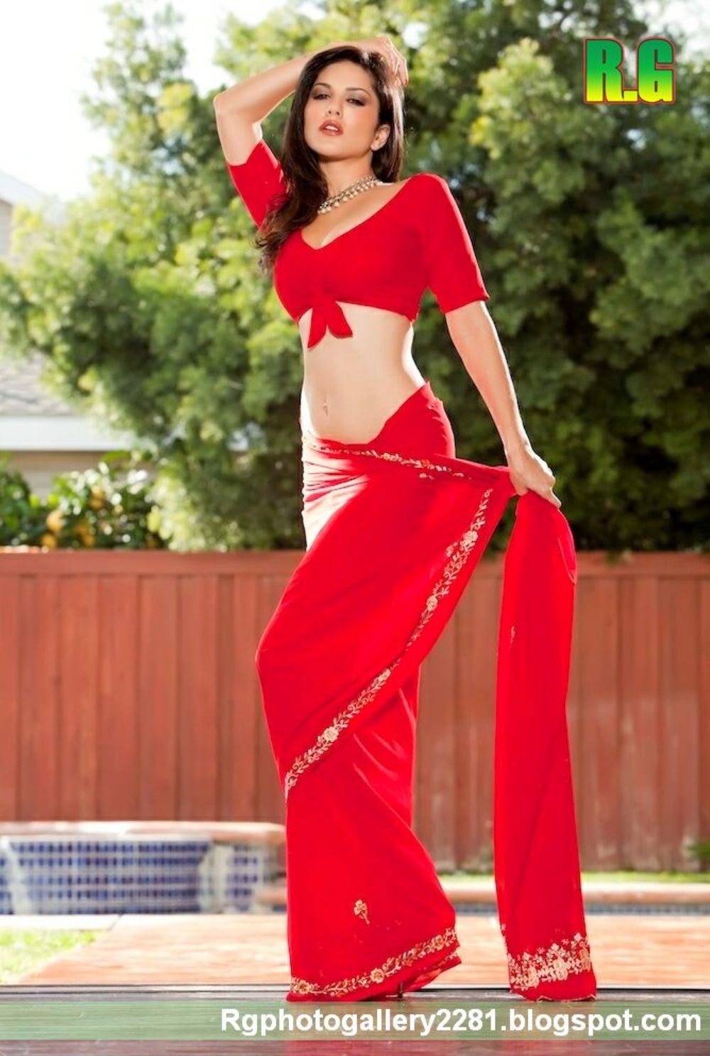 Sunny Leone Rock Star Sunny Leone Hindu Saree Tease