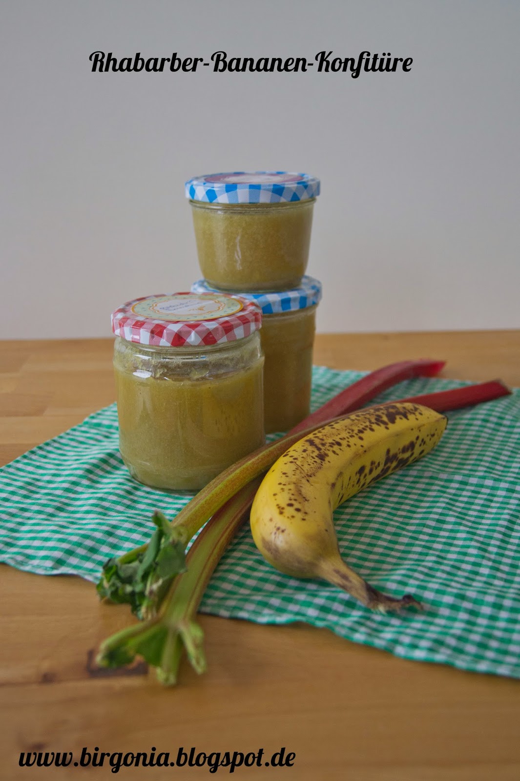 birgonia: Rhabarber-Bananen-Marmelade