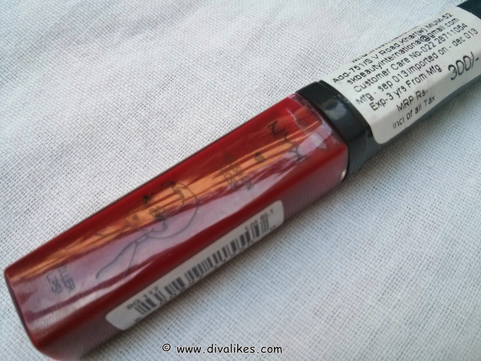 NYX Brush On Lip Gloss Red Lips Review Diva Likes