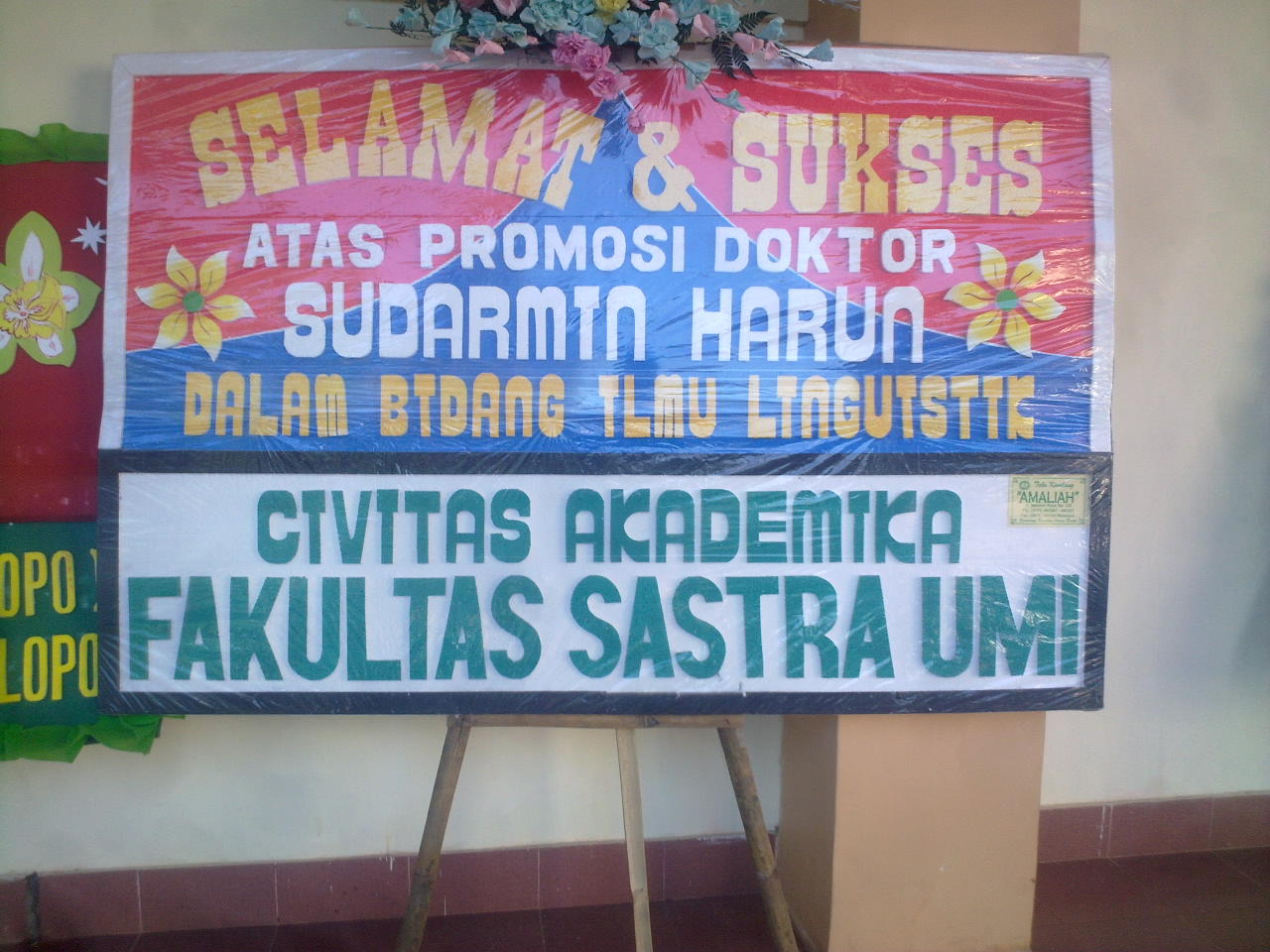 Prosesi Ujian Promosi Doktor DR.Sudarmin Harun | Goresan Pena